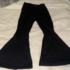 POPFLEX Black Flared Leggings